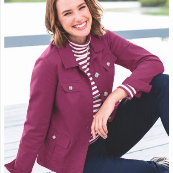 Appleseed's Red Utility Button Up Jacket - Picture 12 of 12